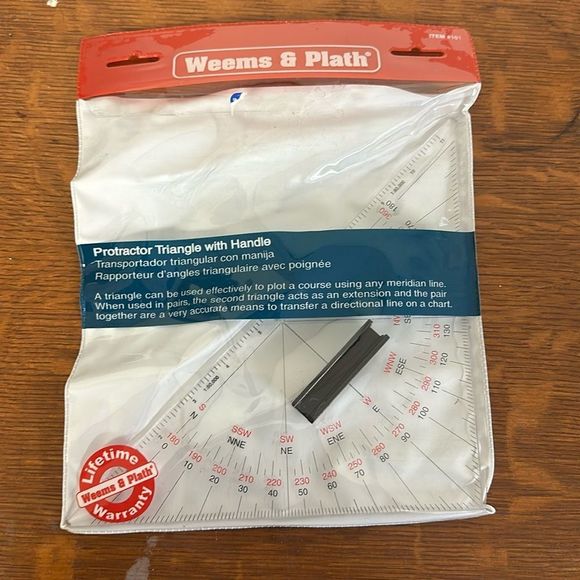 $$ Weems & Plath protractor with handle brand new - Picture 1 of 2